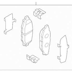 2022 - 2026 Toyota Disc Brake Pad Set SU003-10628