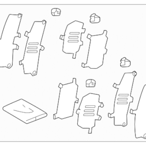 2022 - 2026 Toyota Disc Brake Pad Shim Kit 04945-48190