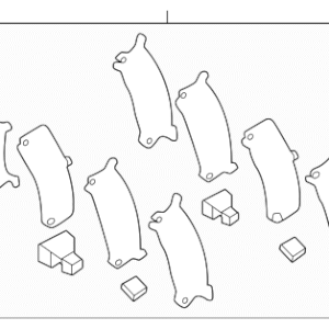 2022 - 2026 Toyota Disc Brake Pad Shim Kit 494602210