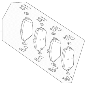 2023 - 2023 Mercedes-Benz Disc Brake Pad Set 000-420-72-00