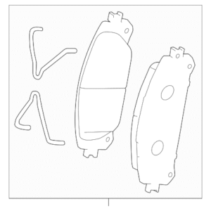 2023 - 2024 Subaru Disc Brake Pad Set 0446578020