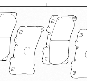 2023 - 2024 Toyota Disc Brake Pad Set 446552370