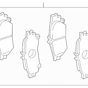 2023 - 2025 Lexus Disc Brake Pad Set 04466-24030