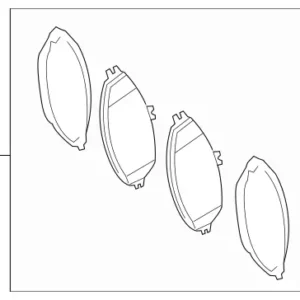 2023 - 2025 Mercedes-Benz Disc Brake Pad Set 000-421-06-02