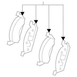 2023 - 2025 Mercedes-Benz Disc Brake Pad Set 000-421-32-02