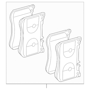 2023 - 2025 Mercedes-Benz Disc Brake Pad Set 000-421-36-02