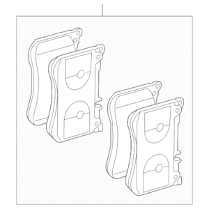 2023 - 2025 Mercedes-Benz Disc Brake Pad Set 000-421-44-02