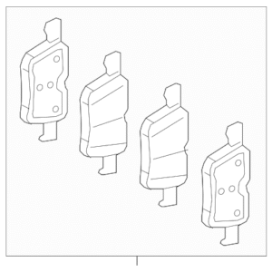 2023 - 2025 Mercedes-Benz Disc Brake Pad Set 000-423-69-01