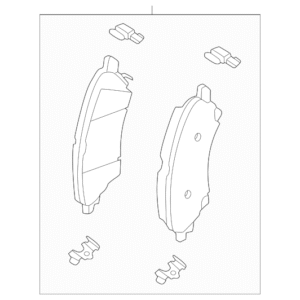 2023 - 2025 Nissan Disc Brake Pad Set D1060-5MR0A
