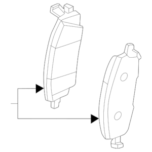2023 - 2025 Nissan Disc Brake Pad Set D1M60-5MT0A