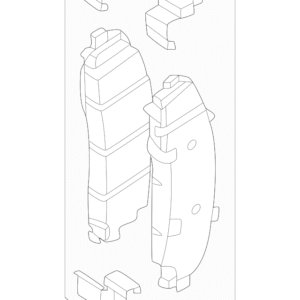 2023 - 2026 Ford Motorcraft Disc Brake Pad Set BRF-2089