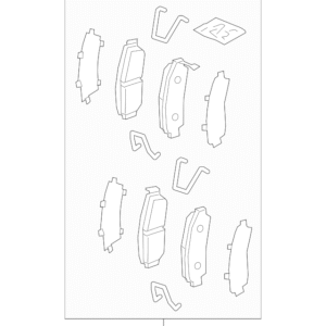 2023 - 2026 Honda Disc Brake Pad Set 45022-3D4-A50