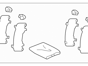 2023 - 2026 Lexus Disc Brake Pad Shim Kit 04945-02311