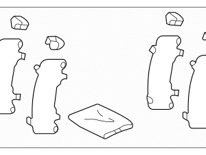 2023 - 2026 Lexus Disc Brake Pad Shim Kit 04946-02160