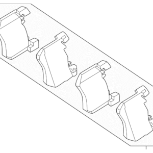 2024 - 2025 Mercedes-Benz Disc Brake Pad Set 000-421-39-02