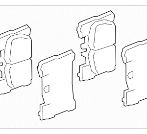 2024 - 2025 Toyota Disc Brake Pad Set 04466-50220