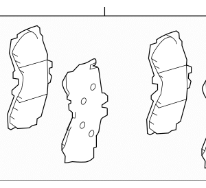 2024 - 2026 Lexus Disc Brake Pad Set 04465-11050