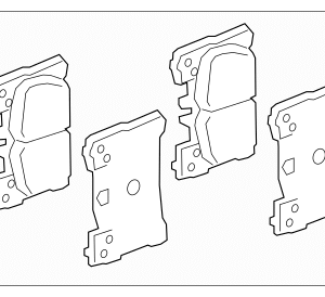2024 - 2026 Lexus Disc Brake Pad Set 04466-11050