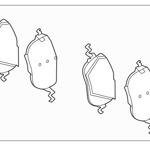 2024 - 2026 Mercedes-Benz Disc Brake Pad Set 000-421-54-02