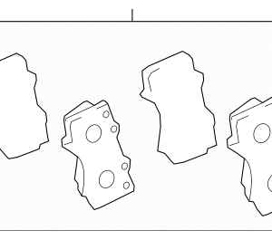 2024 - 2026 Toyota Disc Brake Pad Set 04465-60380