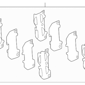 2024 - 2026 Toyota Disc Brake Pad Shim Kit 04945-02340
