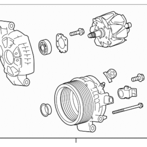 2024 - 2026 Toyota With Right Alternator Assembly 27060-F2260