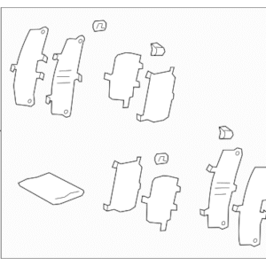 2025 - 2025 Lexus Disc Brake Pad Shim Kit 04945-0E072