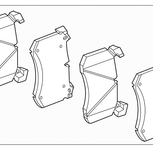 2025 - 2025 Mercedes-Benz Disc Brake Pad Set 000-421-57-02