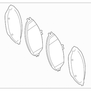 2025 - 2025 Mercedes-Benz Disc Brake Pad Set 000-423-70-01