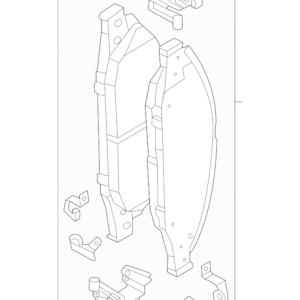 2025 - 2026 Ford Disc Brake Pad Set SR3Z-2001-A