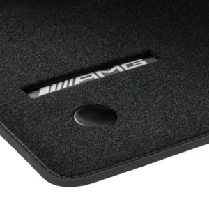 2025 - 2026 Mercedes-Benz Amg Velour Carpet Floor Mats; Black Set Of 4 465-680-63-01-9J74