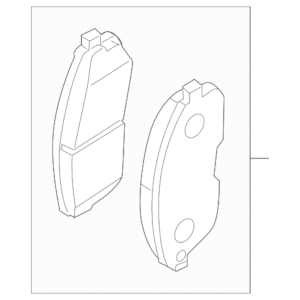 2025 - 2026 Nissan Disc Brake Pad Set D1060-7LG0A
