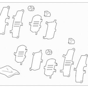 2025 - 2026 Toyota Disc Brake Pad Shim Kit 04945-06220
