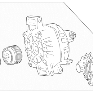 2025 - 2026 Toyota With Right Alternator Assembly 27060-F0180