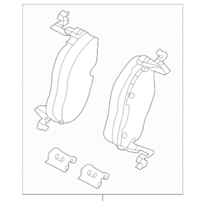 Audi Disc Brake Pad Set 1EA-698-151-C