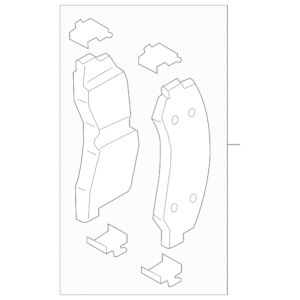 Ford Disc Brake Pad Set RL1Z-2001-A