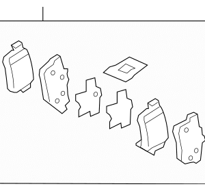 Honda Disc Brake Pad Set 43022-TR0-A01