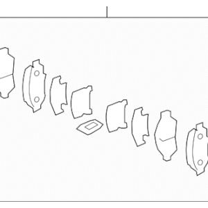 Honda Disc Brake Pad Set 45022-TX9-A00
