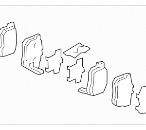 Honda Disc Brake Pad Set Rear 43022-S6D-000