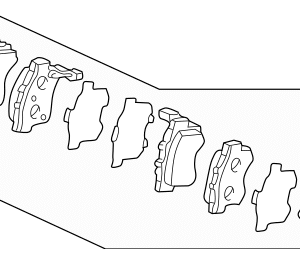 Honda Pad Set Rear- 43022-S2A-E50