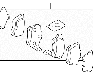 Honda Pad Set Rear- 43022-S84-A50