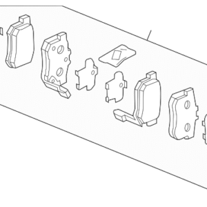 Honda Pad Set Rear- 43022-SV4-A22