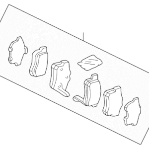Honda Pad Set Rear- 43022-SY8-A01
