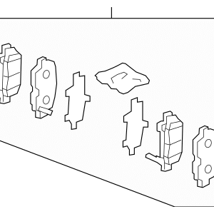 Honda Pad Set Rear- 43022-SZA-A10