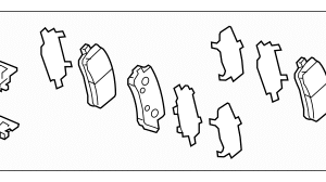Honda Pad Set Rear 43022-T90-A00