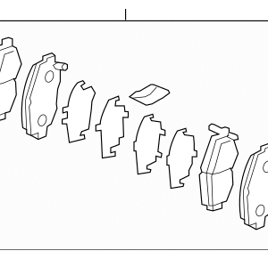 Honda Set Front Pad 45022-TXM-A00