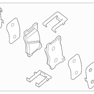 Hyundai Disc Brake Pad Set 58101-B1A20