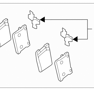 Hyundai Disc Brake Pad Set 58302-D2A02