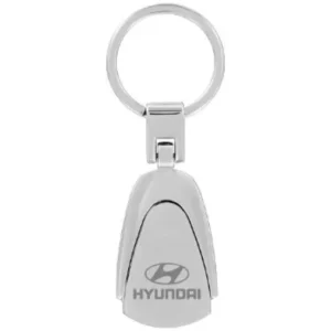 Hyundai Pear Shaped Keychain With Satin Silver Insert 00402-22310