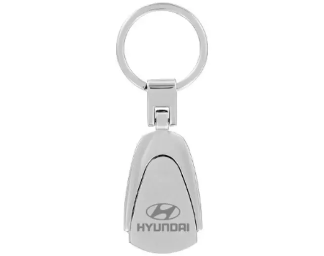 Hyundai Pear Shaped Keychain With Satin Silver Insert 00402-22310